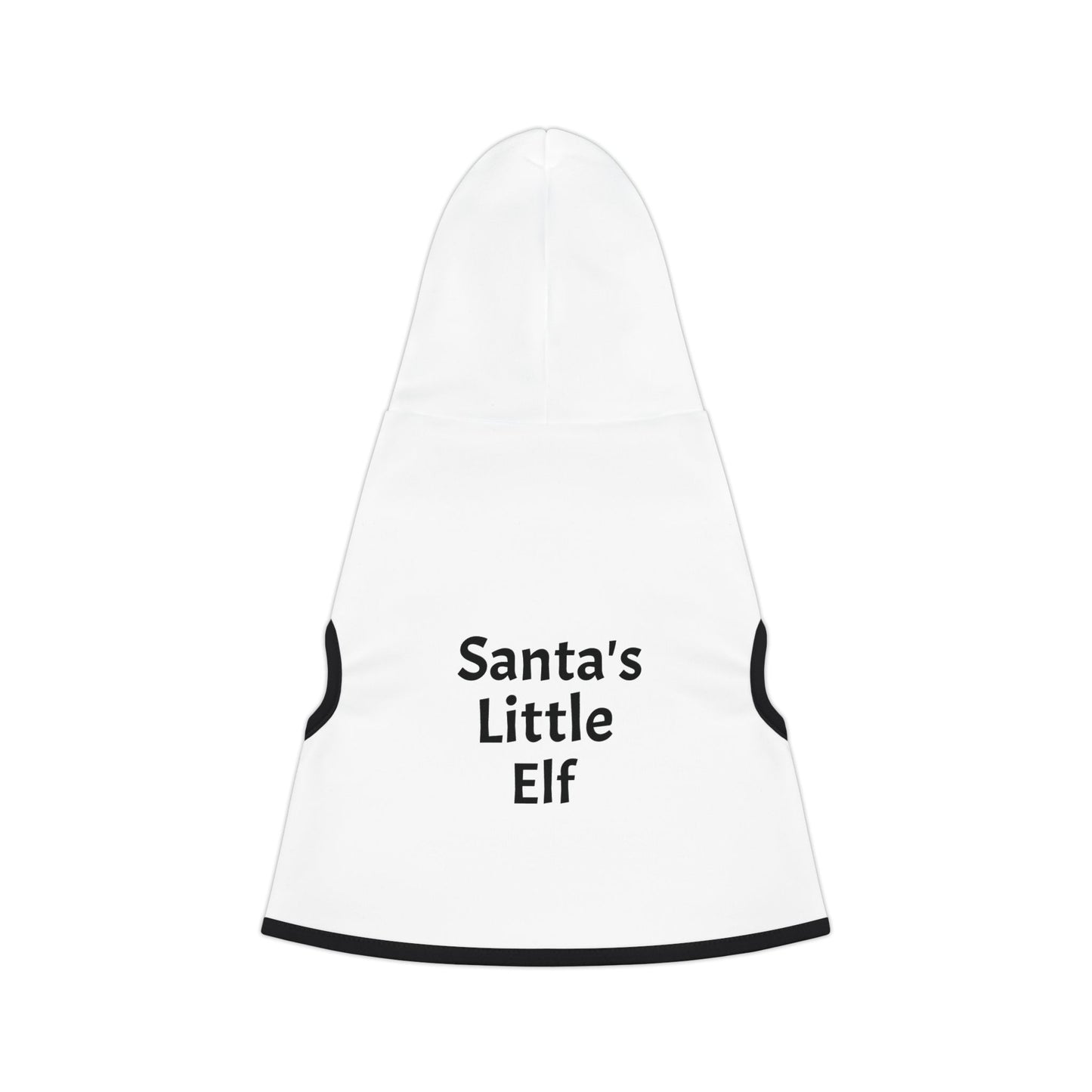 'Santa's Little Elf' Pet Hoodie for Small Dogs, Cute Dog/Kitty Sweater, Perfect Gift for Pet Lovers, Cozy Pajama for Pets, Dog Fashion